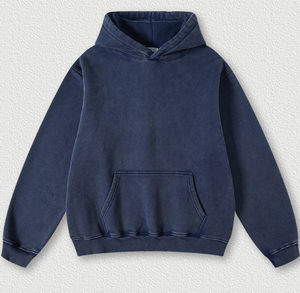 Sudadera con Capucha Extra Grande de Alta Calidad para Hombre, Lavado Ácido, Fabricación Profesional, Sudadera con Capucha para Hombre, Lavado Ácido - Product Image 1