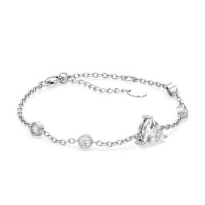 Bracelet chaîne à maillons REYES en argent sterling 925 avec moissanite 1,9 carat pour femme, classique, plaqué or 14 carats, bijoux fins unisexes - Product Image 2