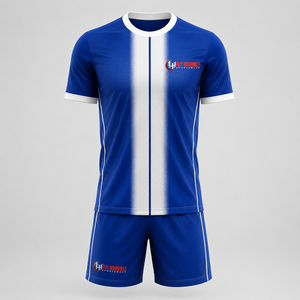 ชุดเสื้อฟุตบอล Fly Humble แบบ unisex สีดำแดงลายทาง พร้อมกางเกงขาสั้น คอกลม ระบายเหงื่อได้ดี ทรงปกติ เหมาะกับทุกฤดูกาล ขายส่ง รับผลิตตามแบบ - Product Image 5