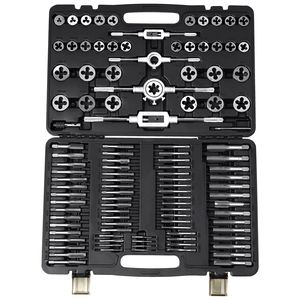 Set Essenziale di Utensili per Filettatura da 110 Pezzi, Include Maschi e Filiere in Acciaio per Cuscinetti, Misure Metriche da M2 a M18, per Macchine Utensili - Product Image 3