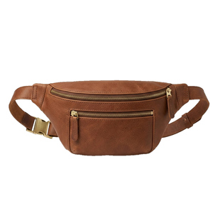 Riñonera de Cuero Unisex con Forma de Caja, Cierre de Cremallera y Broche para Uso Diario - Product Image 4