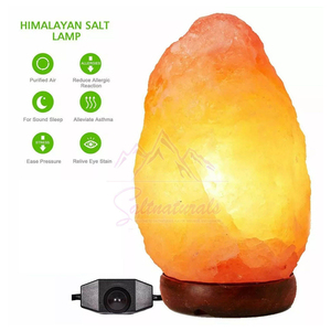 Lámpara de Sal del Himalaya de la Mejor Calidad, Acabado Natural de Roca, Lámpara de Sal del Himalaya con Brillo Suave, Decoración con Lámpara de Sal del Himalaya - Product Image 5