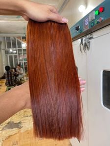 Extensions de cheveux humains bruts CDYHAIRVN, teinte rouge vin profond, luxe, couleur personnalisée, élégante, s'accorde avec toutes les textures lisses, ondulées et bouclées - Product Image 5