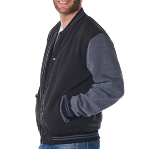 Nueva Chaqueta Varsity de Invierno con Diseño Personalizado, Estilo Urbano Unisex, Geométrica, Impermeable, 100% Lana, Ropa Urbana 2026 - Product Image 3