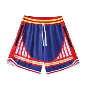 Shorts de sport unisexe grande taille imprimés, légers, respirants, séchage rapide, coupe-vent, antibactériens, en maille, avec cordon de serrage - Product Image 1