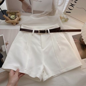 Shorts de Poliéster de Cintura Alta para Mujer, con Cinturón, Color Personalizado, Estilo Casual, Tejido Transpirable, Corte Holgado, Ecológicos, Ropa Urbana - Product Image 1