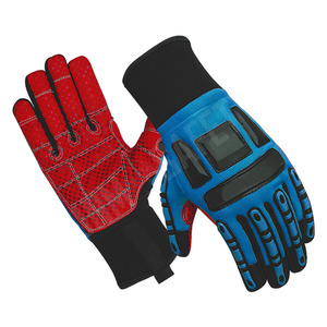 Gants de sécurité industriels robustes anti-vibrations pour mécaniciens, en Spandex résistant aux chocs, en cuir synthétique, pour la lutte contre les incendies - Product Image 2