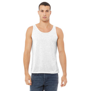 Camiseta sin mangas BELLA+CANVAS unisex para hombre, personalizada, de algodón transpirable, cuello redondo, 180g, para gimnasio, ajustada y acanalada - Product Image 2