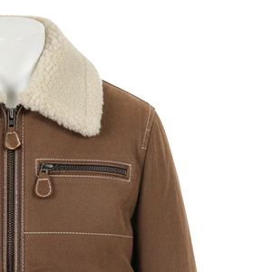 Genuine Leather <b>Shearling</b> <b>Jacket</b> for <b>Men</b> Premium Winter Fur Coat Aviator Biker Warm Luxury Durable Fashion Wear Fit - Product Image 6