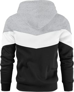 Sweat à capuche en laine mélangée avec motif LOGO personnalisé, tricoté, manches longues, broderies, sweat à capuche pour homme - Product Image 2
