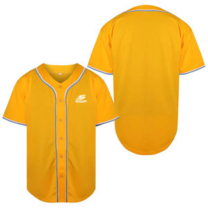 Camiseta de Béisbol Personalizada con Cuello en V, Manga Corta, Transpirable, de Poliéster, para Equipos, con Estilo a Juego para Academias, Ligas, Clubes y Escuelas - Product Image 1