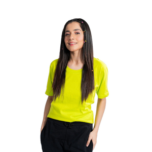 เสื้อยืดคอกลมแขนสั้นผู้หญิงแบบ OEM สีพื้น ผ้าฝ้าย 100% ทรงปกติ สวมใส่สบาย ระบายอากาศได้ดี เหมาะสำหรับฤดูร้อน - Product Image 2