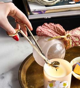 Handcrafted Artisan Candle <b>Wick</b> <b>Trimmer</b> Unique Metal Candle Care Tool With Fine Precision Blade For Accurate Cutting Long Handle - Product Image 2