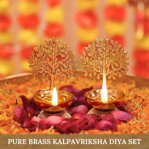 Brass Kalpvriksha Incense Burner Handcrafted Eco-Friendly Religious <b>Tree</b> Art Deco <b>Tabletop</b> Decor Diwali Home Festival Oud Vedela - Product Image 2