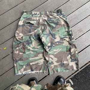 Custom Summer Baggy All Over Real Tree Digital Print Hunting Camouflage <b>Work</b> Pants Cavas Twill Camo <b>Cargo</b> Shorts for Men - Product Image 2