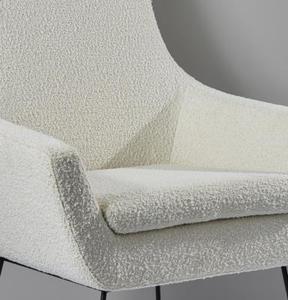 Sillón de Oficina Moderno Tapizado, Sillón de Descanso con Patas de Metal para Recepción y Sala de Espera - Product Image 3