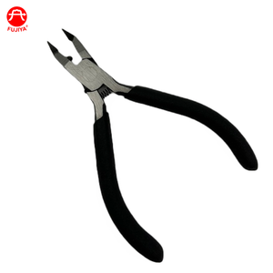 FUJIYA Portable Noir Ferronickel Côté Cutter Durable Antidérapant En Plastique Bijoux Pince avec Surface À Mâchoire Lisse OEM ODM Pris En Charge - Product Image 1