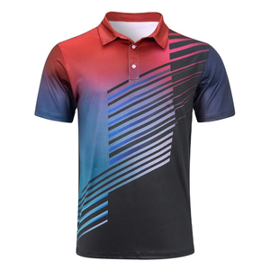 T-shirts de golf respirants en jersey anti-plis pour hommes, à manches courtes, avec broderie personnalisée et logo sur mesure - Product Image 1