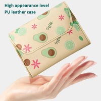 9-delige set fruitdesign roestvrijstalen nagelknippers met opvouwbare tas manicure knipset schaar make-up beauty tool etui