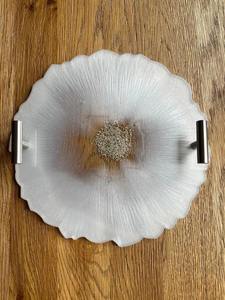 Handmade Resin Serving <b>Tray</b> Elegant Gold Metal Handle Custom Size Modern Dishwasher Safe <b>Mirrored</b> Finish Kitchen Dining - Product Image 5