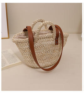 Natural Jute Picnic Tote Bag with <b>Soft</b> Handles Heavy Duty Eco Friendly Outdoor Carry Bag - Product Image 1