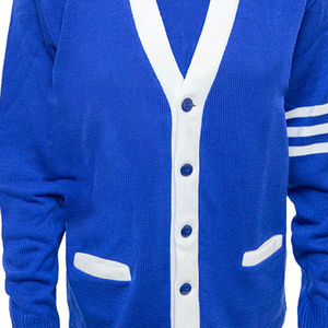 Cardigan en Coton Tricoté Unisexe 100% Coton, Respirant, Épais, Boutonné, Décontracté, Hiver, Vêtement d'extérieur pour Sororités et Fraternités, Vente en Gros - Product Image 5