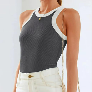 เสื้อกล้ามทรงเข้ารูปสำหรับผู้หญิง คอตตอน สายเดี่ยว ขายดีปี 2025 เสื้อแขนกุดสำหรับสุภาพสตรี ขายส่ง OEM/ODM - Product Image 2