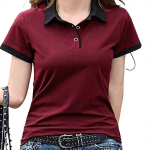 Camiseta Polo de Golf para Mujer de Alta Calidad con Logotipo Bordado Personalizado en Varios Colores, Polo Clásico de Poliéster y Algodón para Mujer al por Mayor - Product Image 6