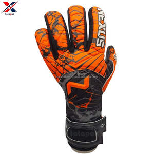 Gants de gardien de but en cuir unisexe de haute qualité, antidérapants, respirants, fermeture à boucle et crochet, protection des doigts, best-seller - Product Image 5