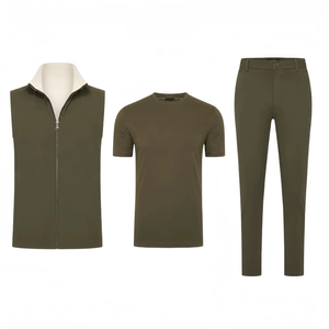 Gilet matelassé léger réversible pour homme, sans manches, zippé, décontracté, imperméable, couche softshell pour l'automne et l'hiver - Product Image 2