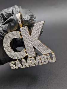 Colgante de Letra C con Incrustaciones de Moissanita Personalizado, Estilo Hip Hop de Lujo para Fiestas, en Plata de Ley 925, Joyería Fina, Colgantes y Dijes - Product Image 6