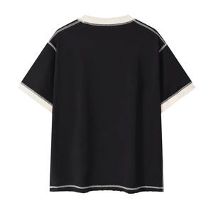 T-shirt de luxe 220 g/m² pour homme, personnalisé avec logo imprimé, coupe oversize, en pur coton, style décontracté, idéal pour la gym, le club ou l'université - Product Image 6