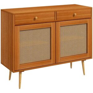 Light Brown Living Room Kitchen Storage Cabinet - Product Image 2