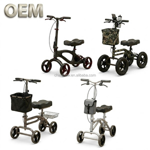 OEM Taiwan Customized Mobility Aid Aluminum Knee Scooter Foldable <b>Walker</b> Concept to Finished Product Rehabilitation Products - Product Image 1