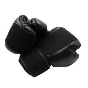 wholesale High Quality Professional stylish Boxing <b>Gloves</b> 14oz Leather Black Wholesale Price for Sporting and Training - Product Image 3