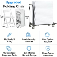Tables et chaises pliantes d'extérieur en plastique modernes de style américain pour événements, mariages, écoles et parcs