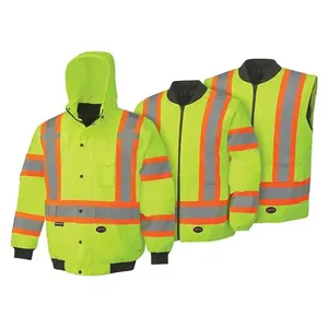 Veste d'uniforme de gardien de sécurité de qualité supérieure pour une protection optimale avec fermeture éclair confortable, vêtements de travail professionnels pour l'extérieur, OEM - Product Image 4