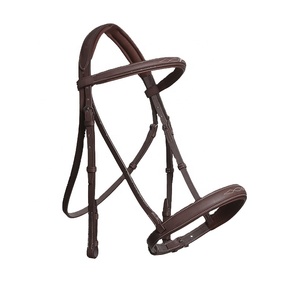 สายบังเหียนขี่ม้าหนังแท้งานแฮนด์เมดทนทานพร้อมเบาะนุ่มแบบเย็บจากผู้ผลิตโดยตรง - Product Image 1