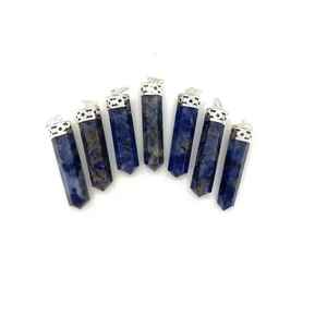 Pendentif en améthyste naturelle de qualité supérieure, forme de crayon, pour collier, idéal pour les cadeaux - Product Image 6