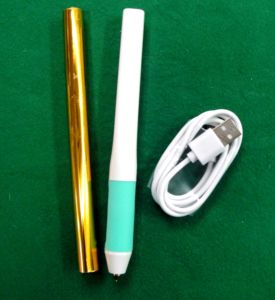Stylos à feuille dorée chauffants HC0454 et ensemble de rouleaux de feuille dorée chauffants avec alimentation par batterie - Product Image 4