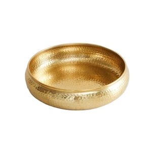 Ensemble de bols très vendus, bol décoratif moderne avec base géométrique, bol en métal élégant pour la décoration de centre de table - Product Image 1