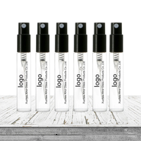Vente en gros de flacons diffuseurs cylindriques miniatures vides de 1 ml, 2 ml, 3 ml, 5 ml, 10 ml, flacon de parfum en verre vaporisateur pour parfum