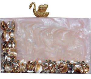 Pochette de luxe artisanale en résine pour femme, haute qualité, style vintage, mode estivale pour mariage, fête, plage, saison estivale, cadeau par MULTI CRAFT - Product Image 6