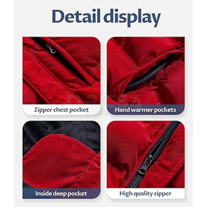 Insulated Hooded Zipper Front Men Bubble <b>Jacket</b> Soft Warm Winter <b>Jacket</b> for Casual Wear Outdoor Activities and <b>Travel</b> - Product Image 6