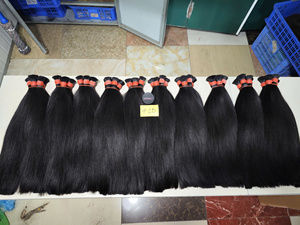 Extensiones de Cabello Virgen Vietnamita 100% Premium – Cabello Largo y Liso a Granel, Sin Químicos, Cutícula Completa, Colores Rubio Claro 2026 - Product Image 3