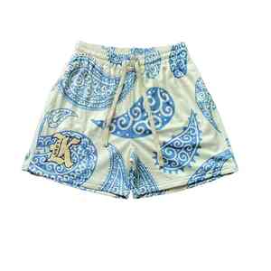 Shorts en maille personnalisés pour hommes, entrejambe de cinq pouces, double couche, imprimé camouflage bandana par sublimation, vêtements de sport décontractés - Product Image 3