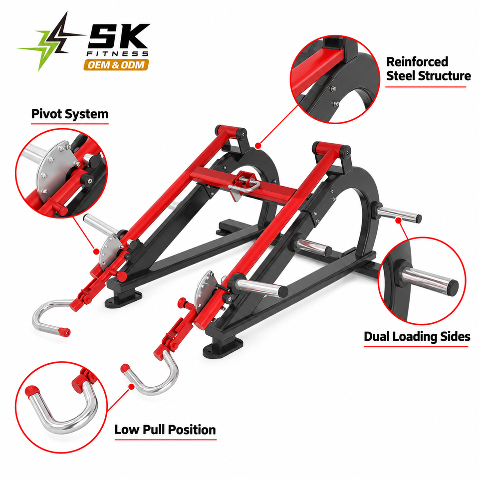 SK-N5 Plate Loaded Deadlift Machine Commercial Gym Fitness Equipment ...