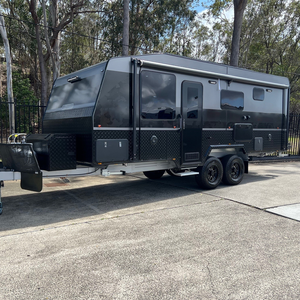 Remolque de Viaje de 21 pies, Caravana RV de Doble Eje, Casa Móvil con Cocina, Baño y Espacio para Dormir, para Uso Familiar en Viajes - Product Image 1