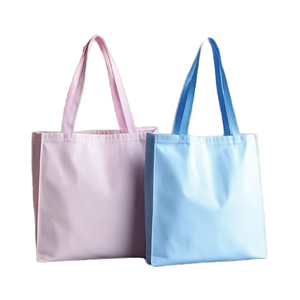 12 oz tissu Logo personnalisé moyen coton toile sac fourre-tout avec longue poignée 100% sac à provisions réutilisable avec gousset latéral - Product Image 1