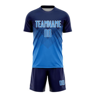 Uniforme de Fútbol Sublimado Personalizado y Transpirable, Nuevo Uniforme de Entrenamiento de Fútbol Personalizado, Uniforme de Fútbol Estampado de Manga Corta - Product Image 4